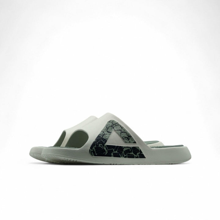 Claquette homme PEAK Taichi beige vert - vue arrière
