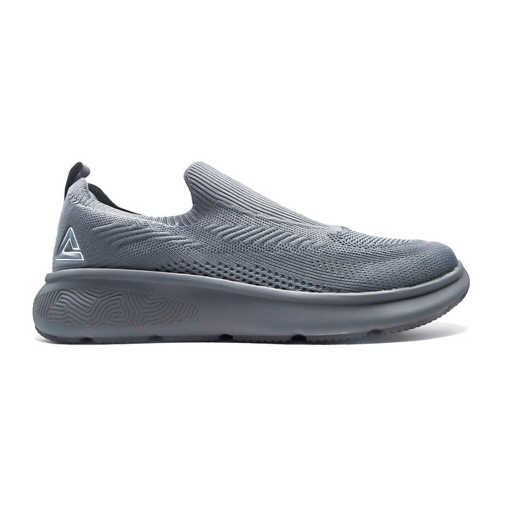 Chaussure slip-on homme PEAK Taichi gris paloma - vue latérale