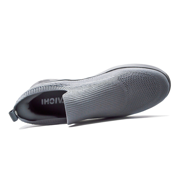 Chaussure slip-on homme PEAK Taichi gris paloma - vue de dessus