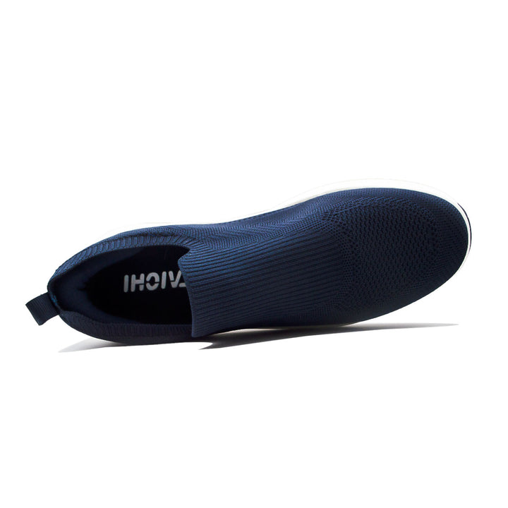 Chaussure slip-on homme PEAK Taichi bleu marine - vue de dessus