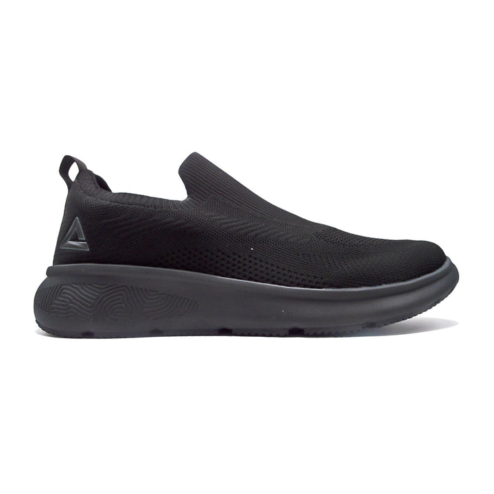 Chaussure slip-on homme PEAK Taichi noire - vue latérale