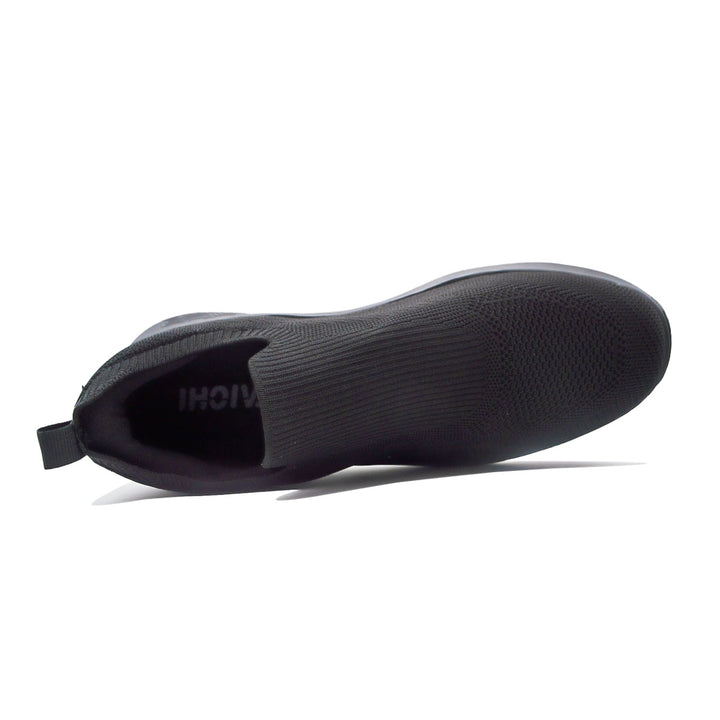 Chaussure slip-on homme PEAK Taichi noire - vue de dessus