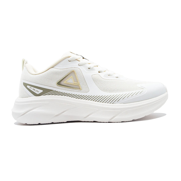 Chaussure running homme PEAK Taichi blanche - vue latérale