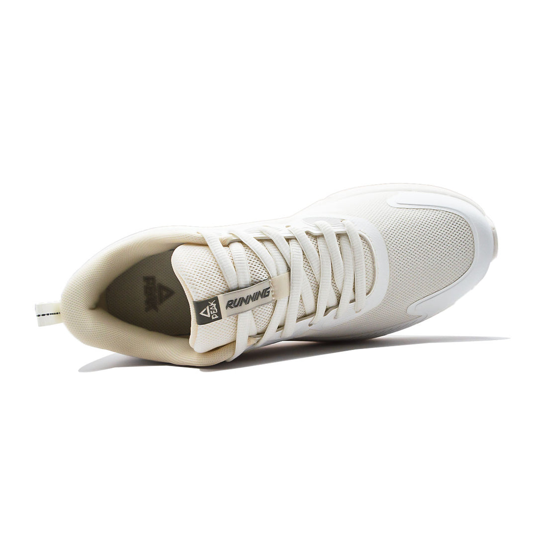 Chaussure running homme PEAK Taichi blanche - vue de dessus