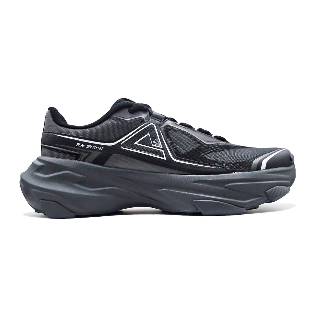 Chaussure outdoor homme PEAK Taichi noir gris argent - vue latérale