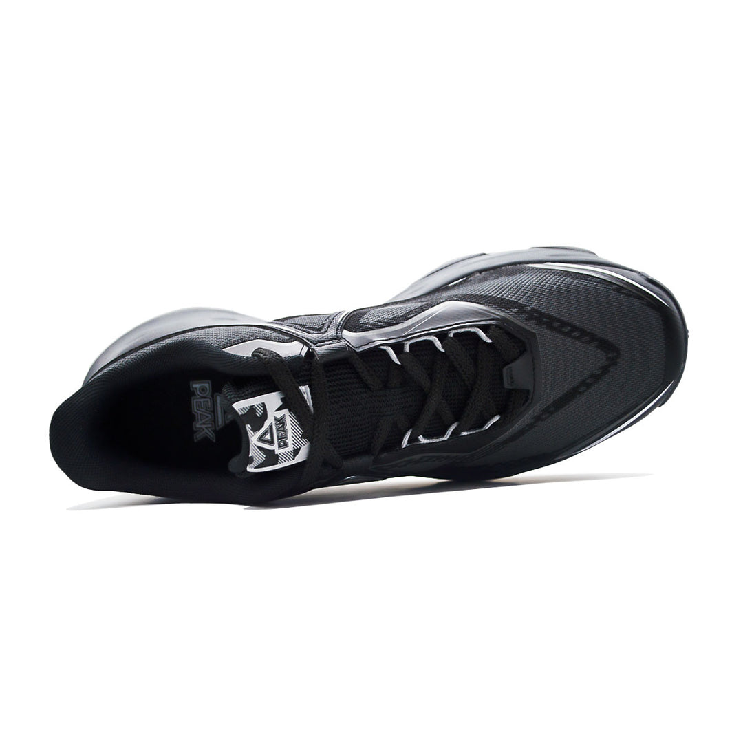 Chaussure outdoor homme PEAK Taichi noir gris argent - vue de dessus