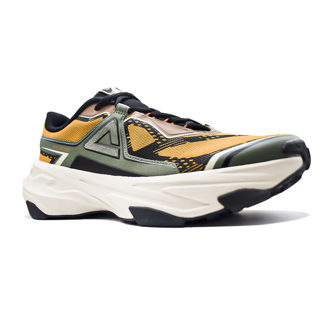 Chaussure outdoor homme PEAK Taichi vert olive marron - vue arrière