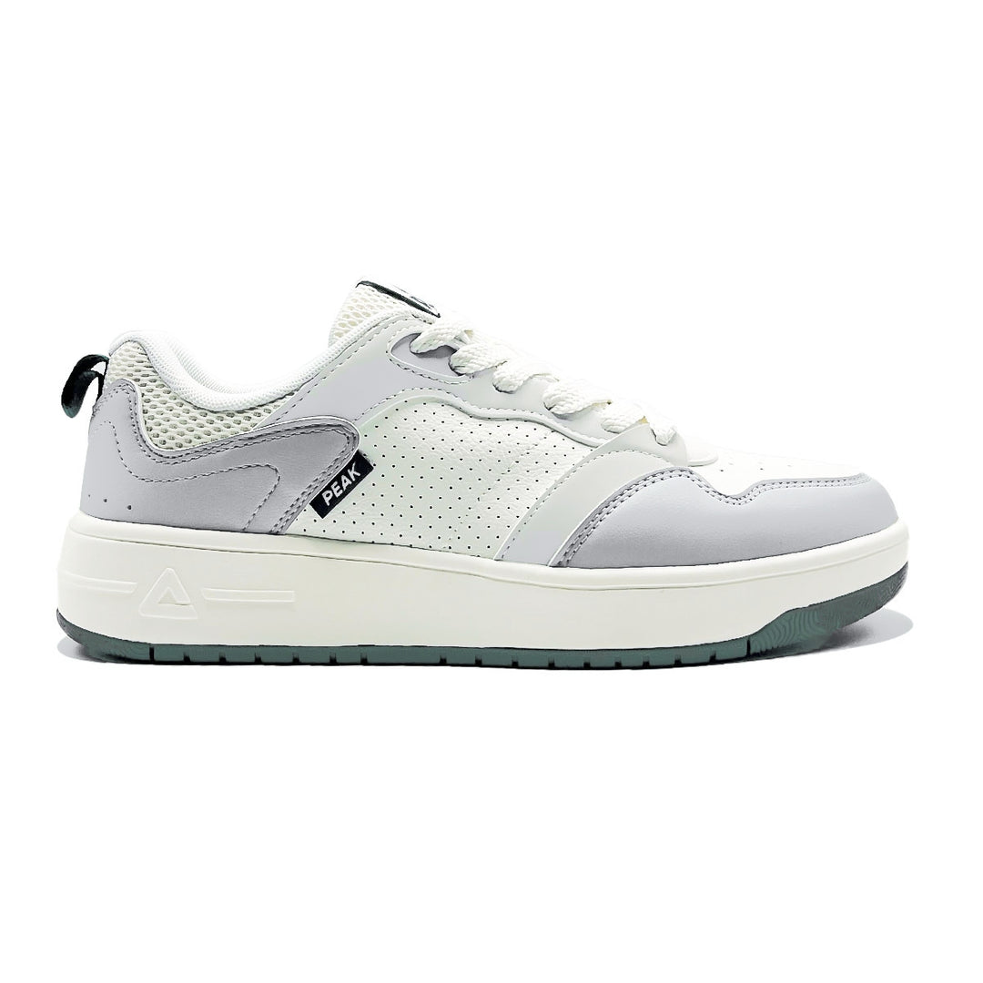 Peak Taichi Classic Flat Shoes White/Grey/Green