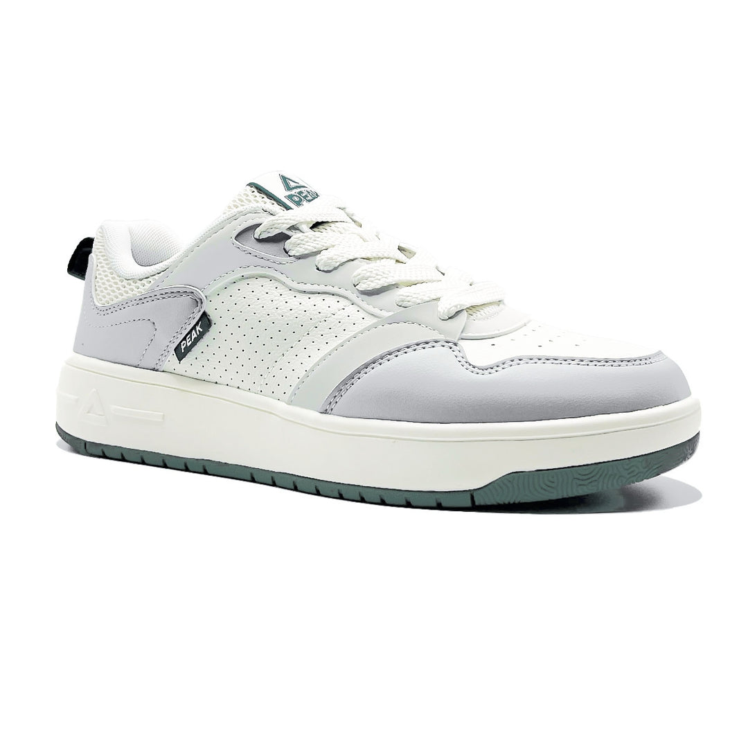 Peak Taichi Classic Flat Shoes White/Grey/Green
