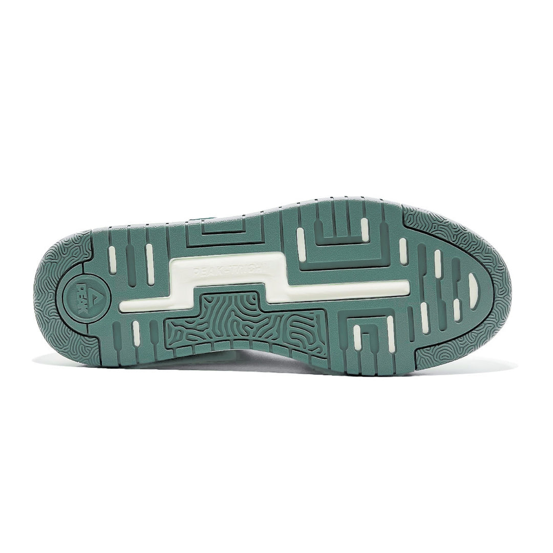 Peak Taichi Classic Flat Shoes White/Grey/Green