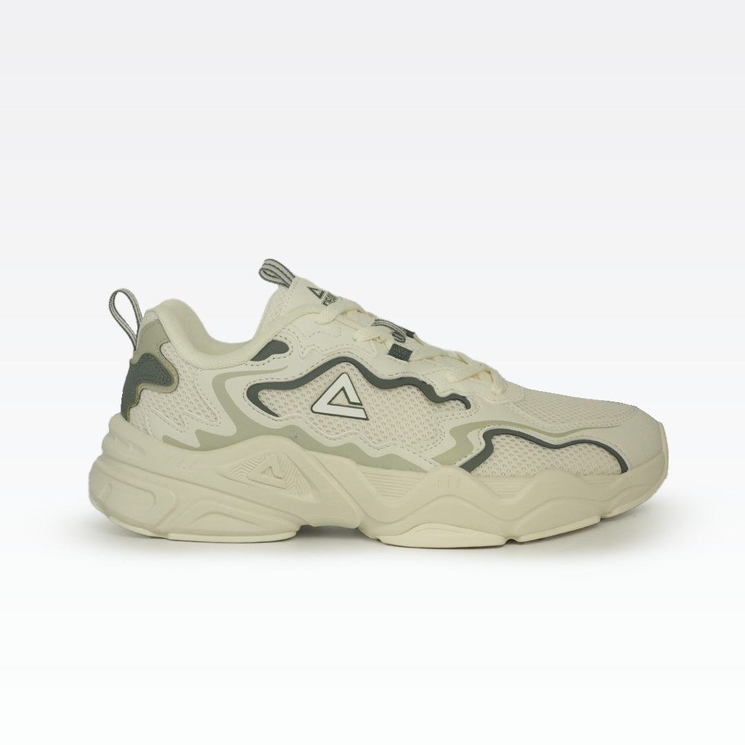 Peak Taichi Retro Casual Shoes Canvas White/Green