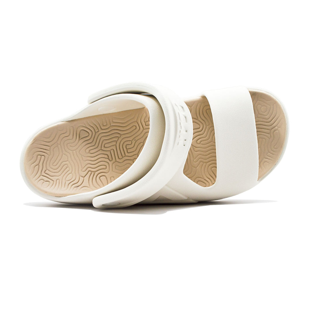 Sandale homme PEAK Taichi blanc canvas - vue de dessus
