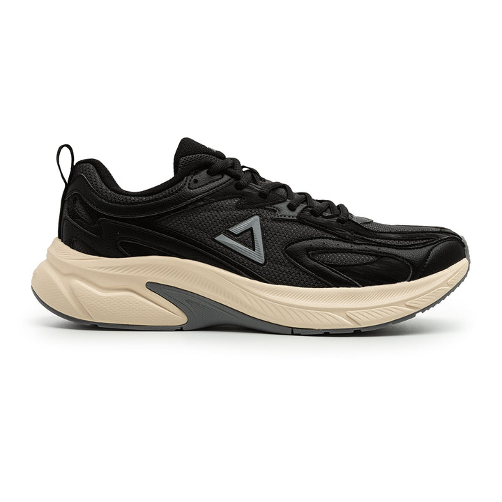 Chaussure walking homme PEAK Taichi gris foncé noir - vue latérale