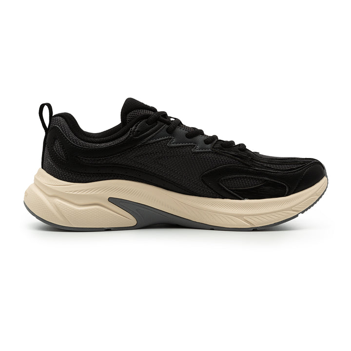 Chaussure walking homme PEAK Taichi gris foncé noir - vue de dessus