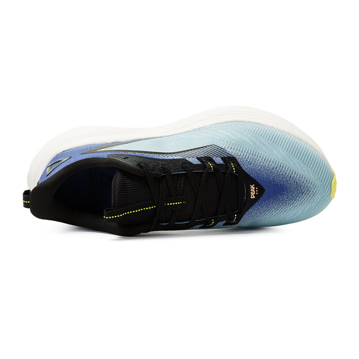 Détail de la chaussure running PEAK Taichi Training bleue homme