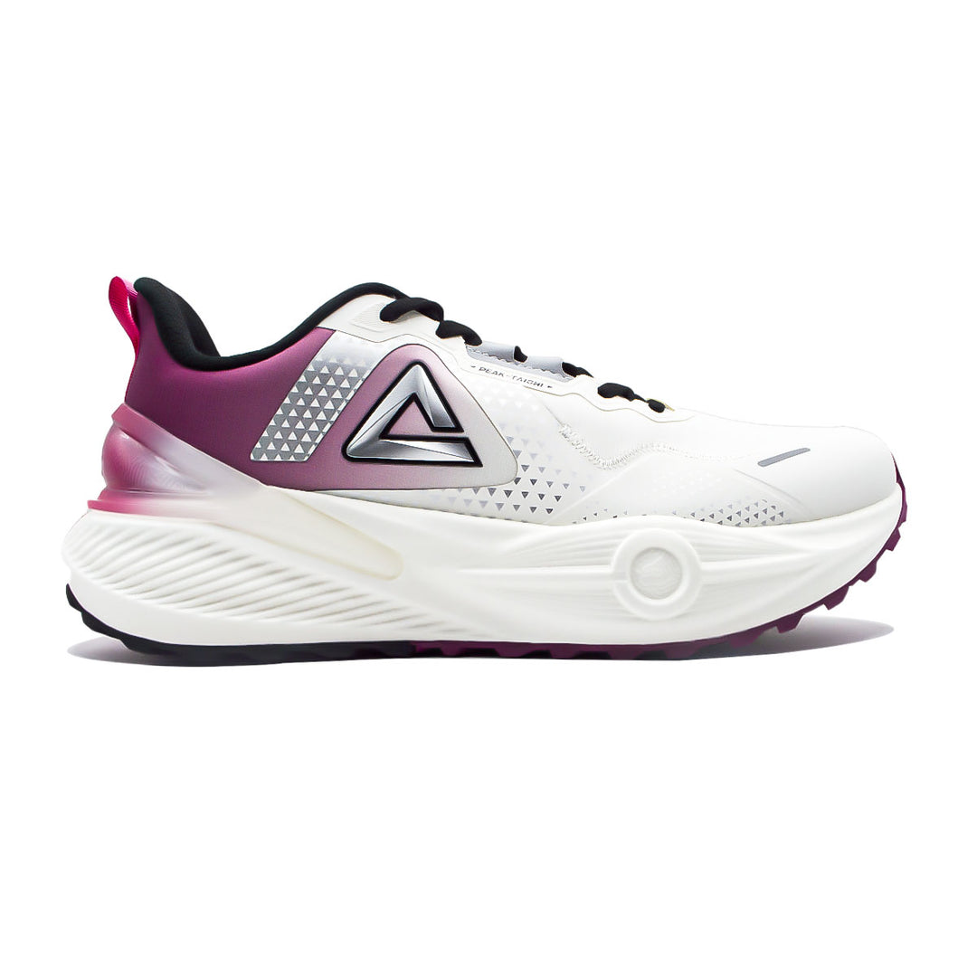 Chaussure running homme PEAK Taichi Training blanc violet - vue latérale
