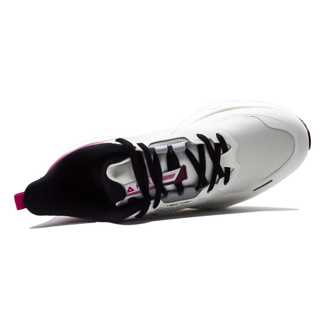 Chaussure running homme PEAK Taichi Training blanc violet - vue de dessus