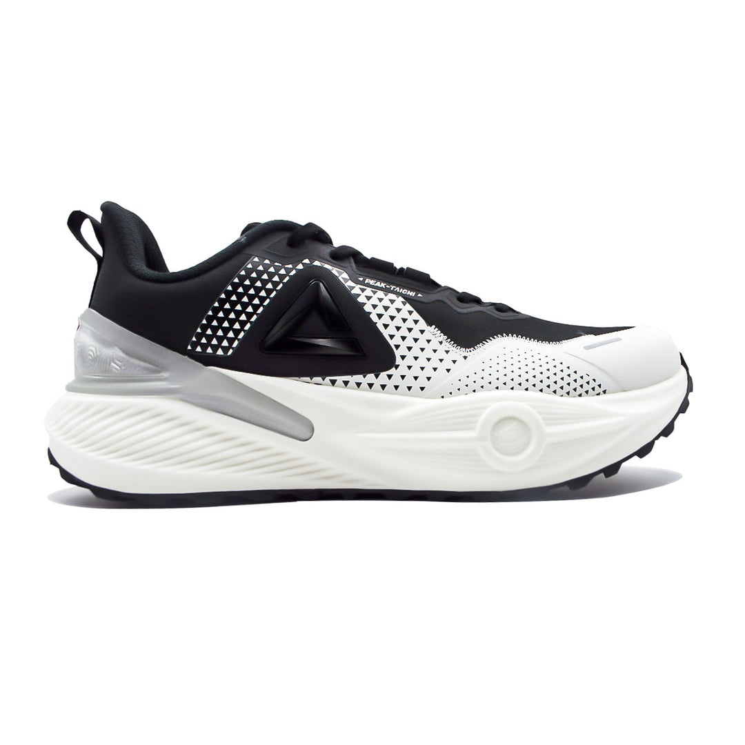 Chaussure running homme PEAK Taichi Training noir blanc - vue latérale