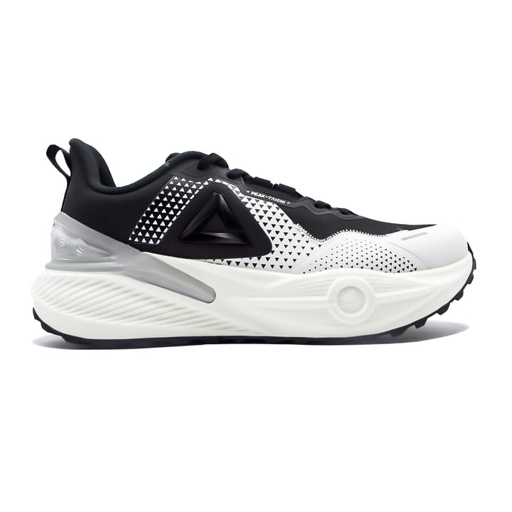 Chaussure running homme PEAK Taichi Training noir blanc - vue latérale
