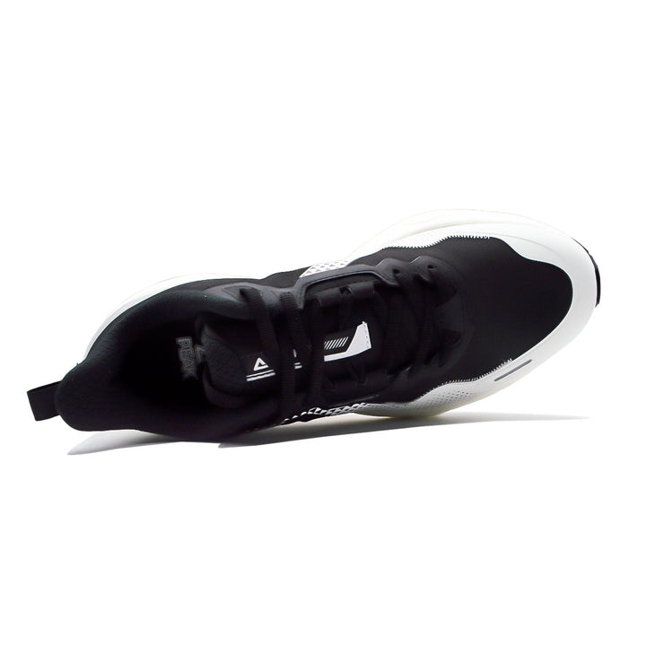 Chaussure running homme PEAK Taichi Training noir blanc - vue de dessus