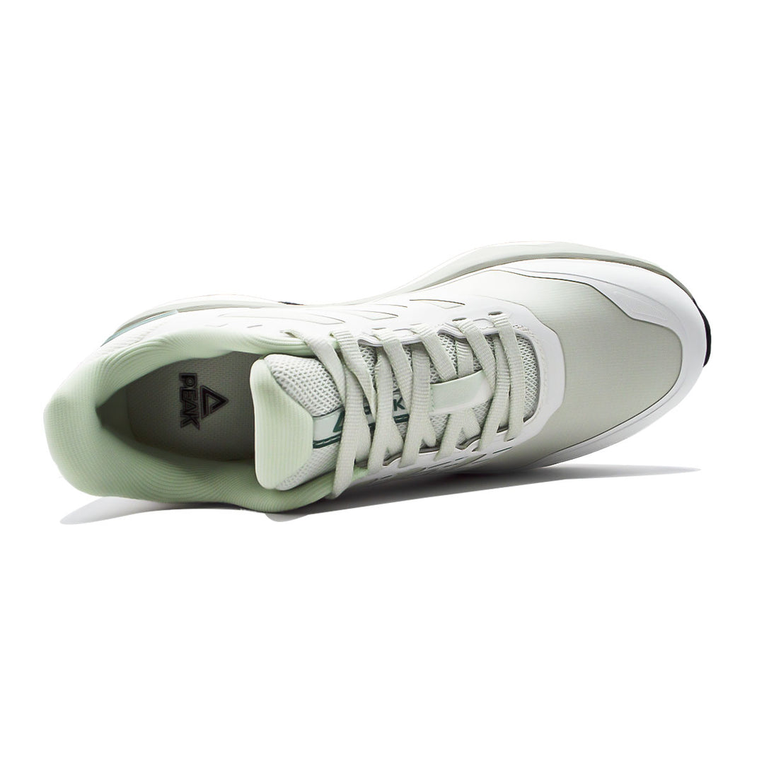 Chaussure running homme PEAK Taichi Training blanc vert - vue de dessus