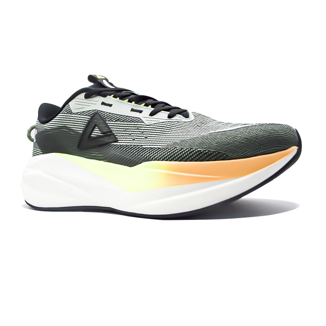 Chaussure running homme PEAK Taichi Cushion noir vert - vue arrière