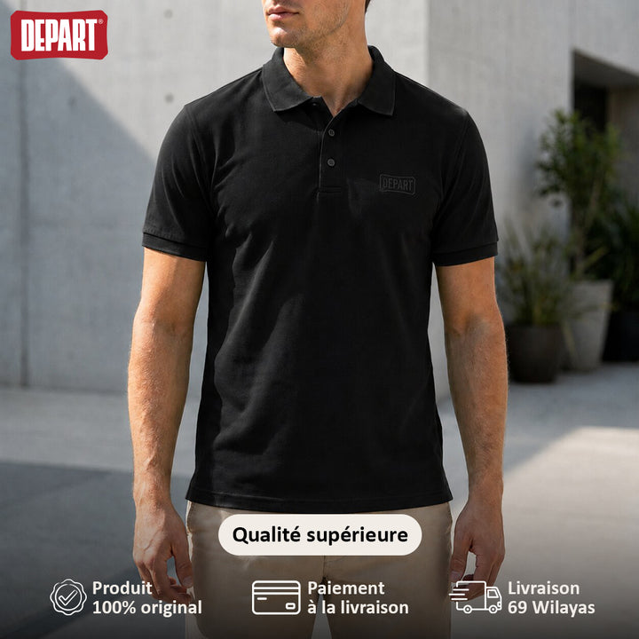 DEPART POLO MEN BLACK