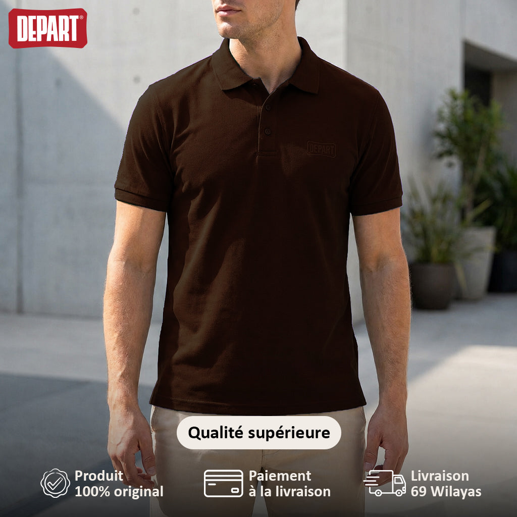 DEPART POLO MEN BROWN