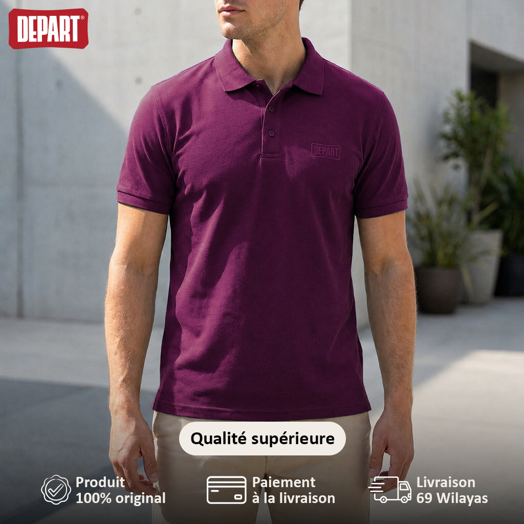 DEPART POLO MEN PURPLE