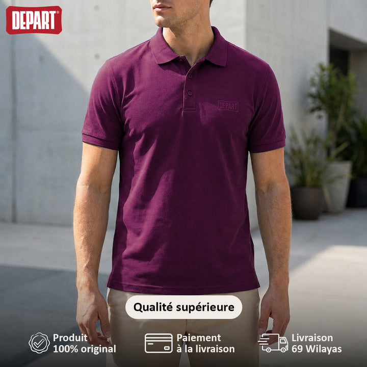 DEPART POLO MEN PURPLE