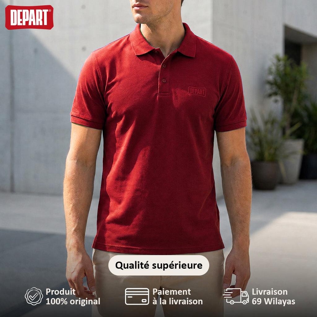 DEPART POLO MEN RED