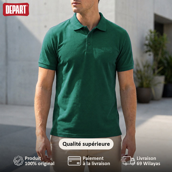 DEPART POLO MEN TURQUOISE