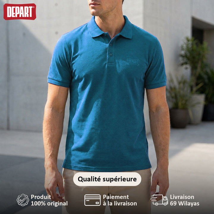 DEPART POLO MEN LIGHT BLUE