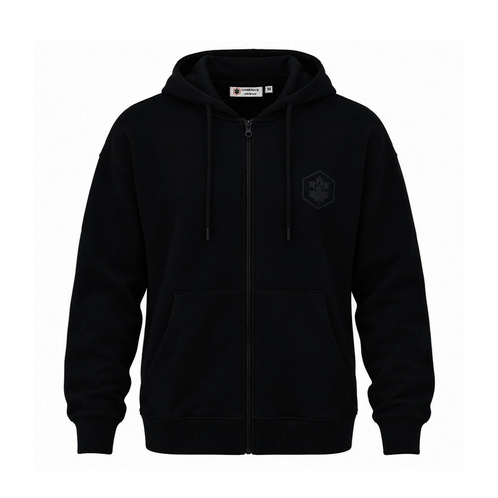 LUMBERJACK MINI PRINT LOGO ZIPPED HOODIE