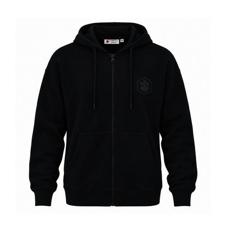 LUMBERJACK MINI PRINT LOGO ZIPPED HOODIE