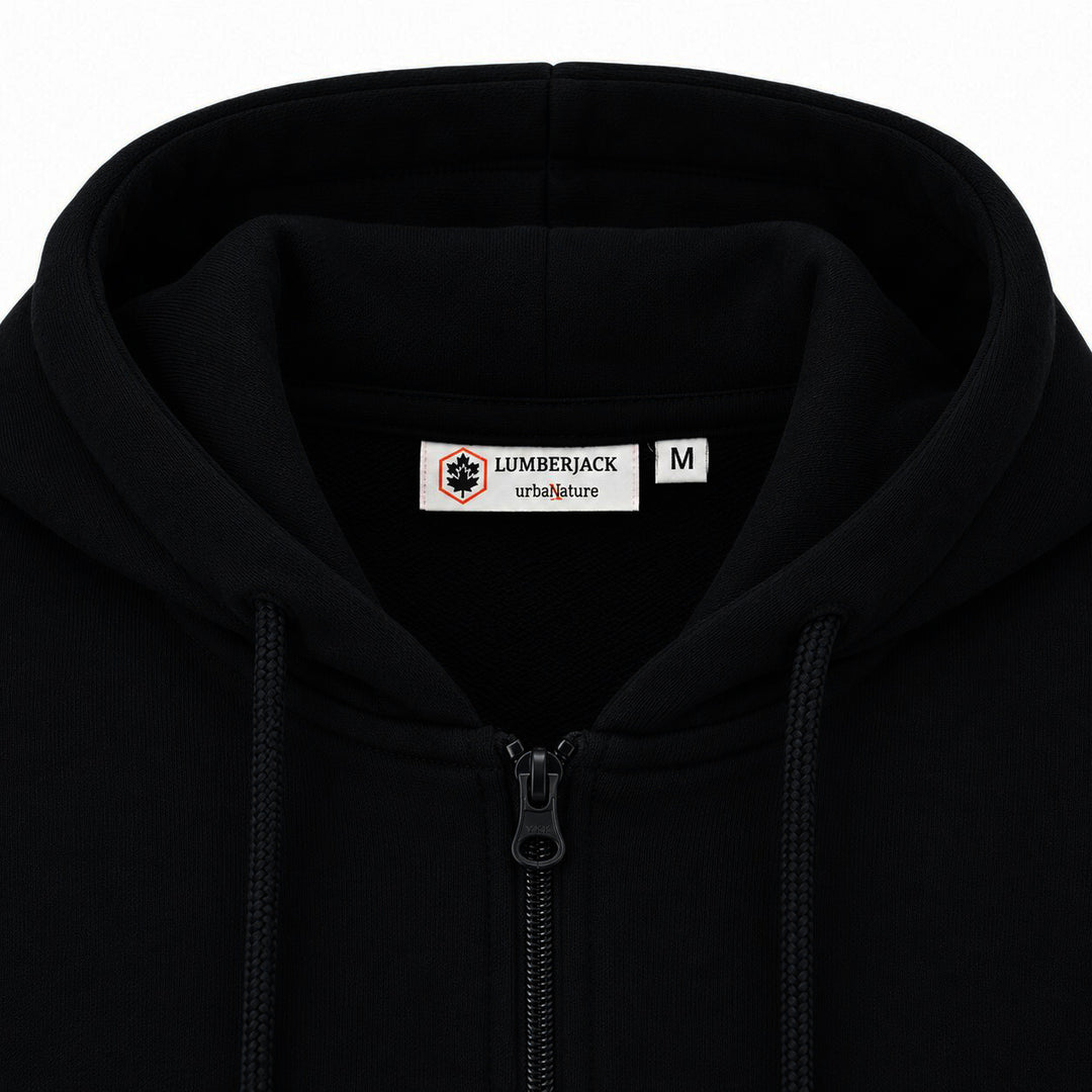 LUMBERJACK MINI PRINT LOGO ZIPPED HOODIE