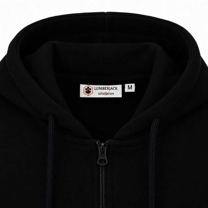 LUMBERJACK MINI PRINT LOGO ZIPPED HOODIE