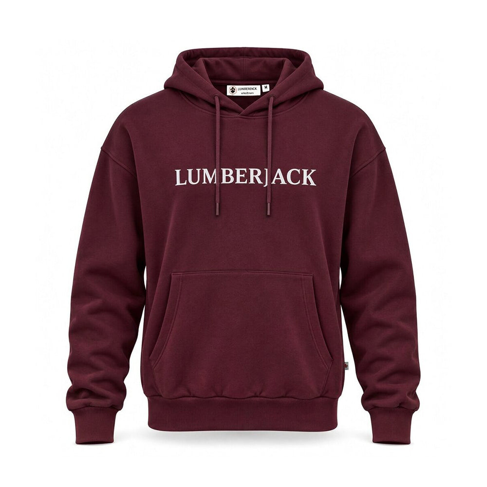 LUMBERJACK HORIZONTAL PAFF LOGO HOODIE BURGENDY