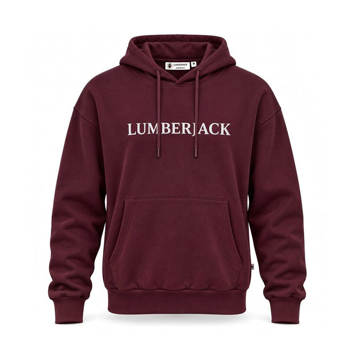 LUMBERJACK HORIZONTAL PAFF LOGO HOODIE BURGENDY