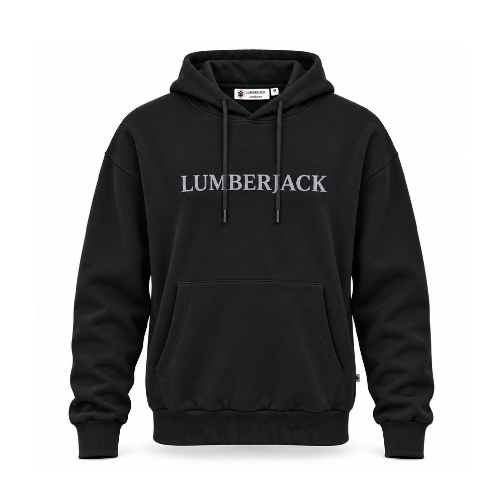 LUMBERJACK HORIZONTAL PAFF LOGO HOODIE BLACK