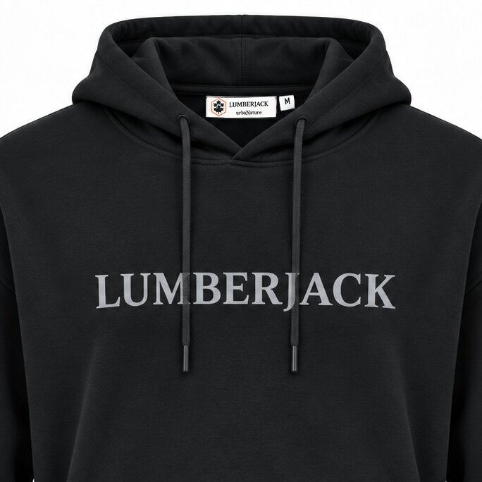 LUMBERJACK HORIZONTAL PAFF LOGO HOODIE BLACK