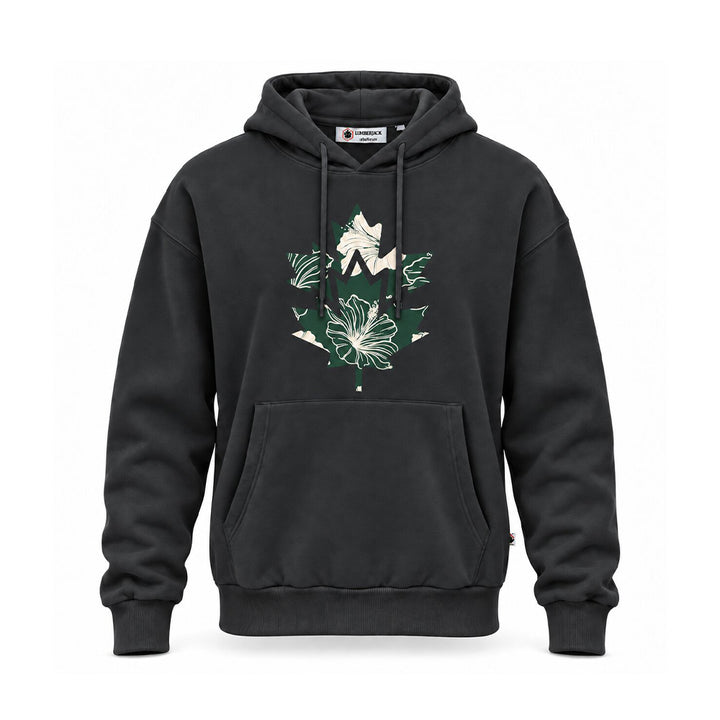 LUMBERJACK BIG CAMOUFLAGE LOGO HOODIE DARK GREY