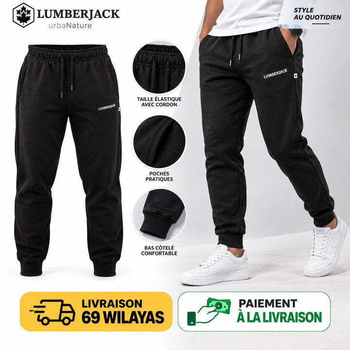 LUMBERJACK HORIZONTAL PAFF LOGO JOGGER BLACK
