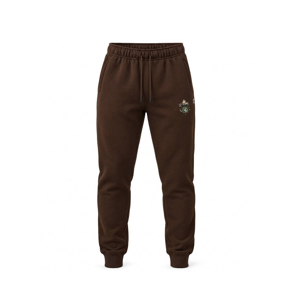 LUMBERJACK MINI PRINT CAMOUFLAGE LOGO JOGGER BROWN