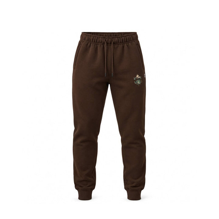 LUMBERJACK MINI PRINT CAMOUFLAGE LOGO JOGGER BROWN