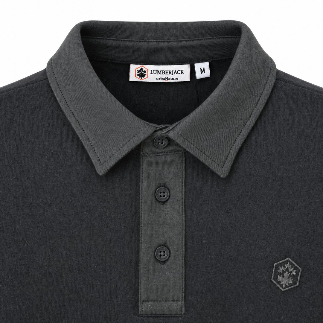 LUMBERJACK MINI EMBROIDERY LOGO RUGBY LOGO GREY