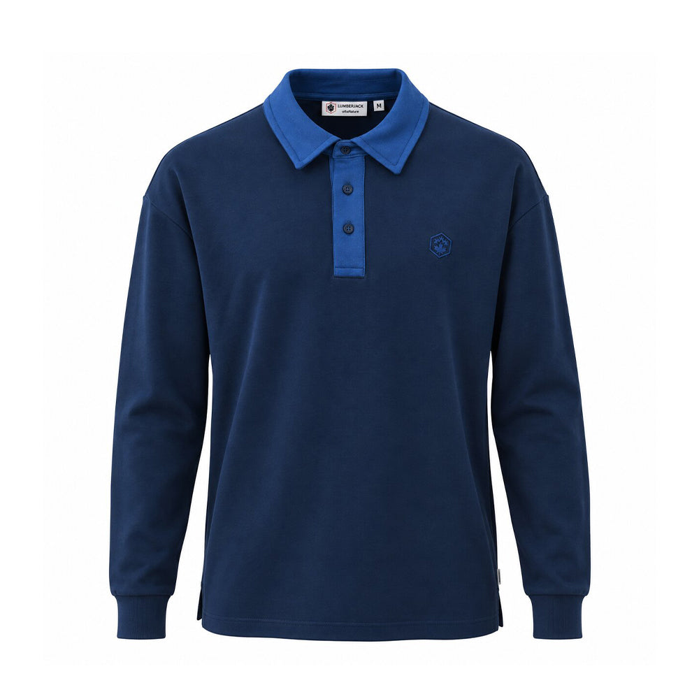 LUMBERJACK MINI EMBROIDERY LOGO RUGBY LOGO NAVY