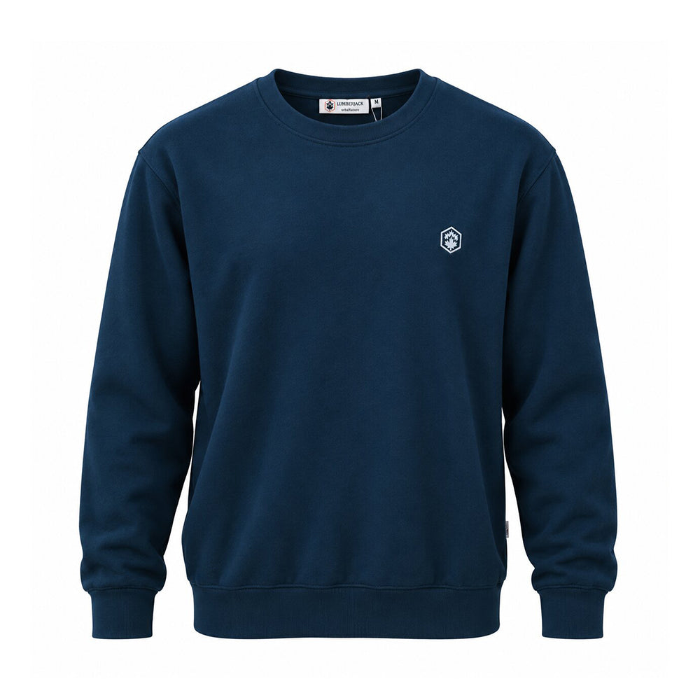 LUMBERJACK MINI EMBROIDERY LOGO SWEAT SHIRT BLUE INDIGO