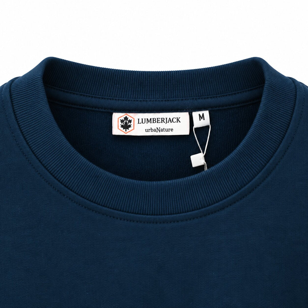 LUMBERJACK MINI EMBROIDERY LOGO SWEAT SHIRT BLUE INDIGO