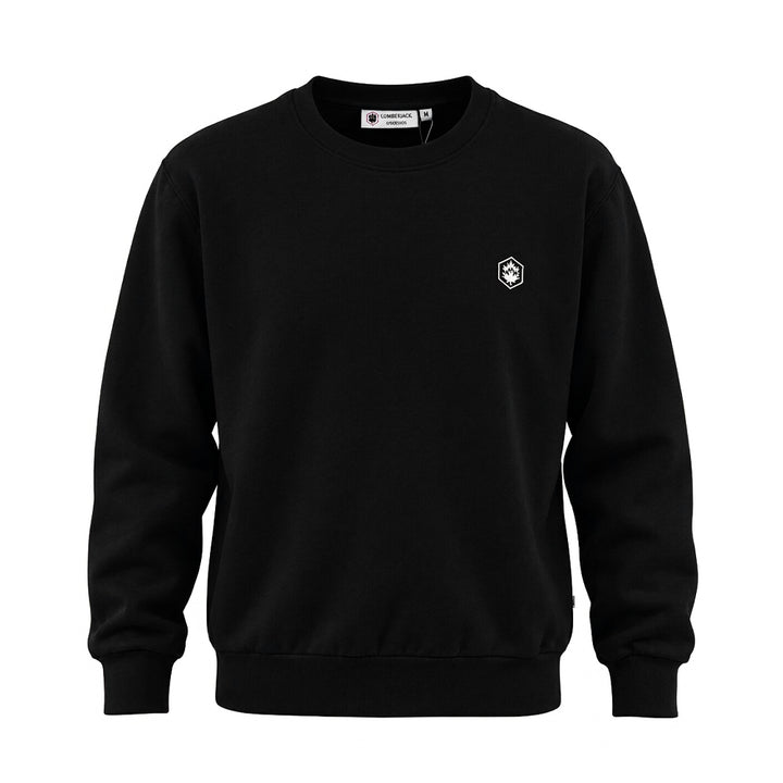 LUMBERJACK MINI EMBROIDERY LOGO SWEAT SHIRT BLACK